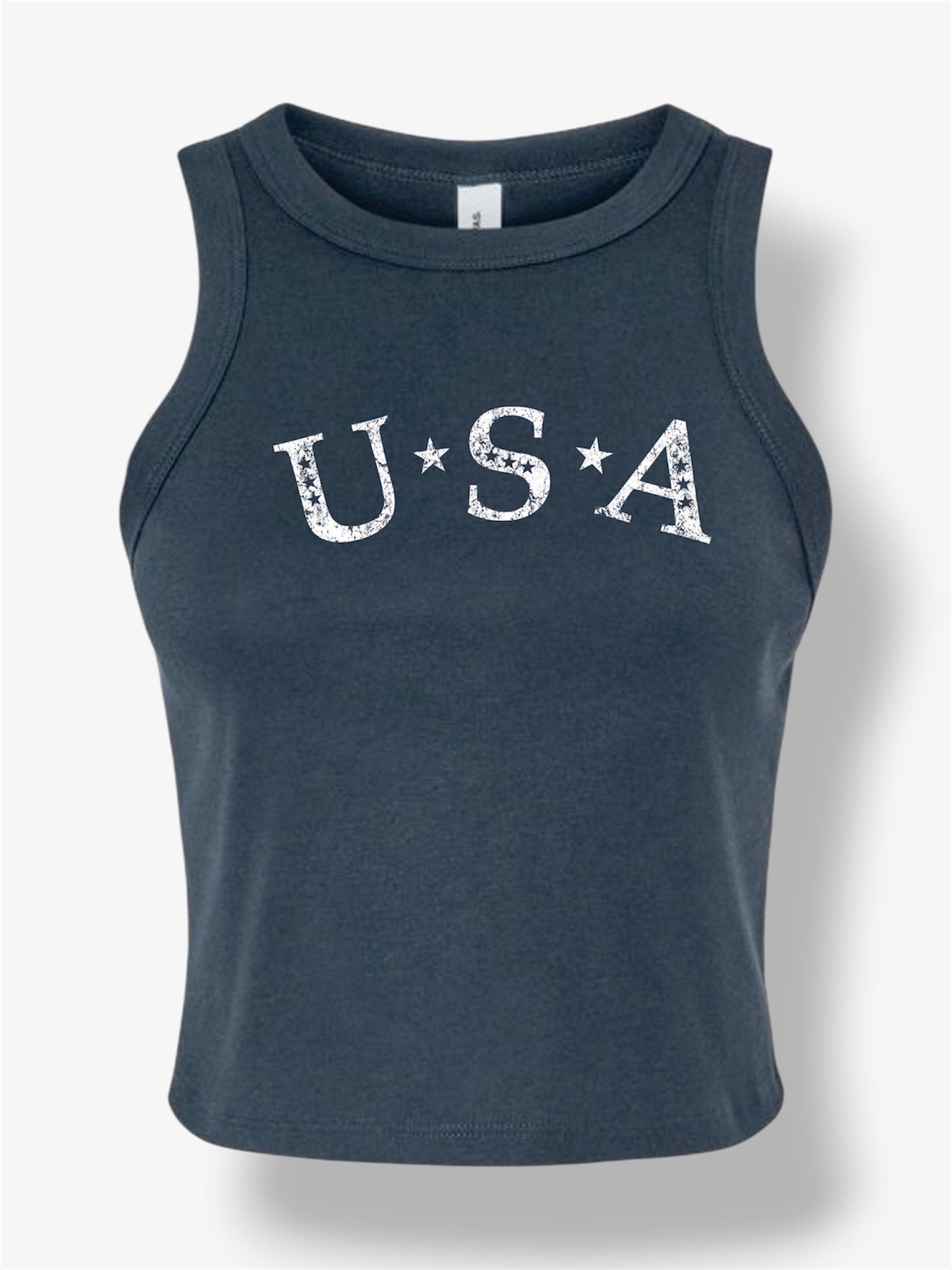 Women’s Cropped Tight Fit Ribbed Tank