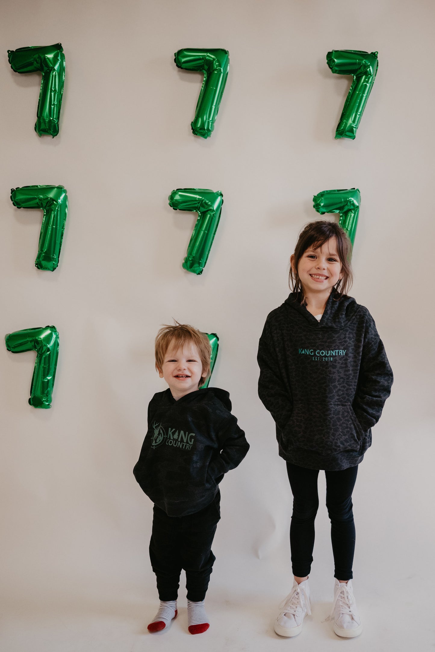 Kids Black Camo Hoodie