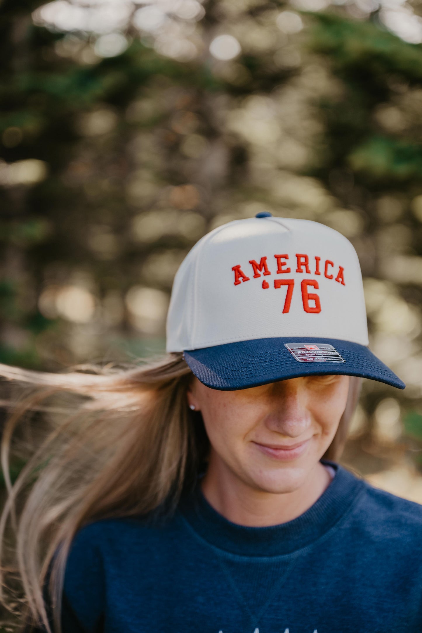 Cream/Navy America ‘76 Hat