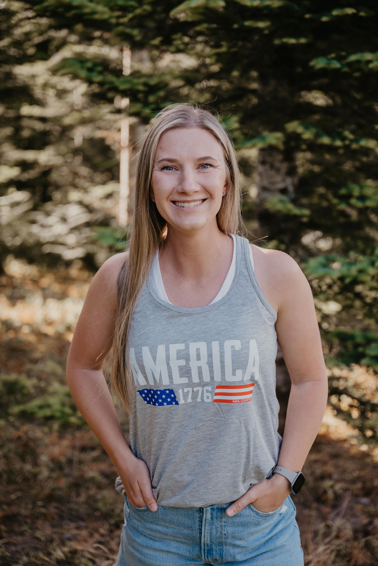 Gray America Tank