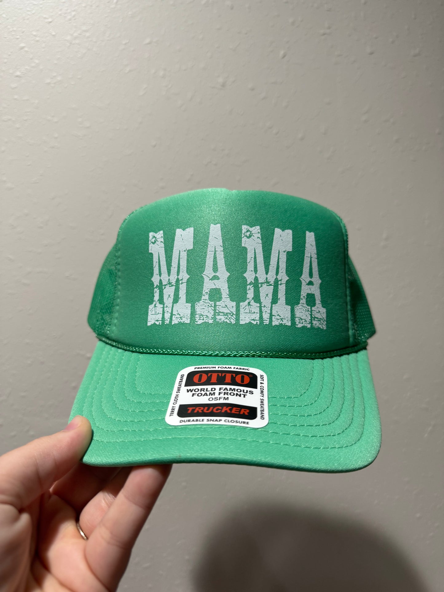Cactus Green Mama Foam Trucker Hat