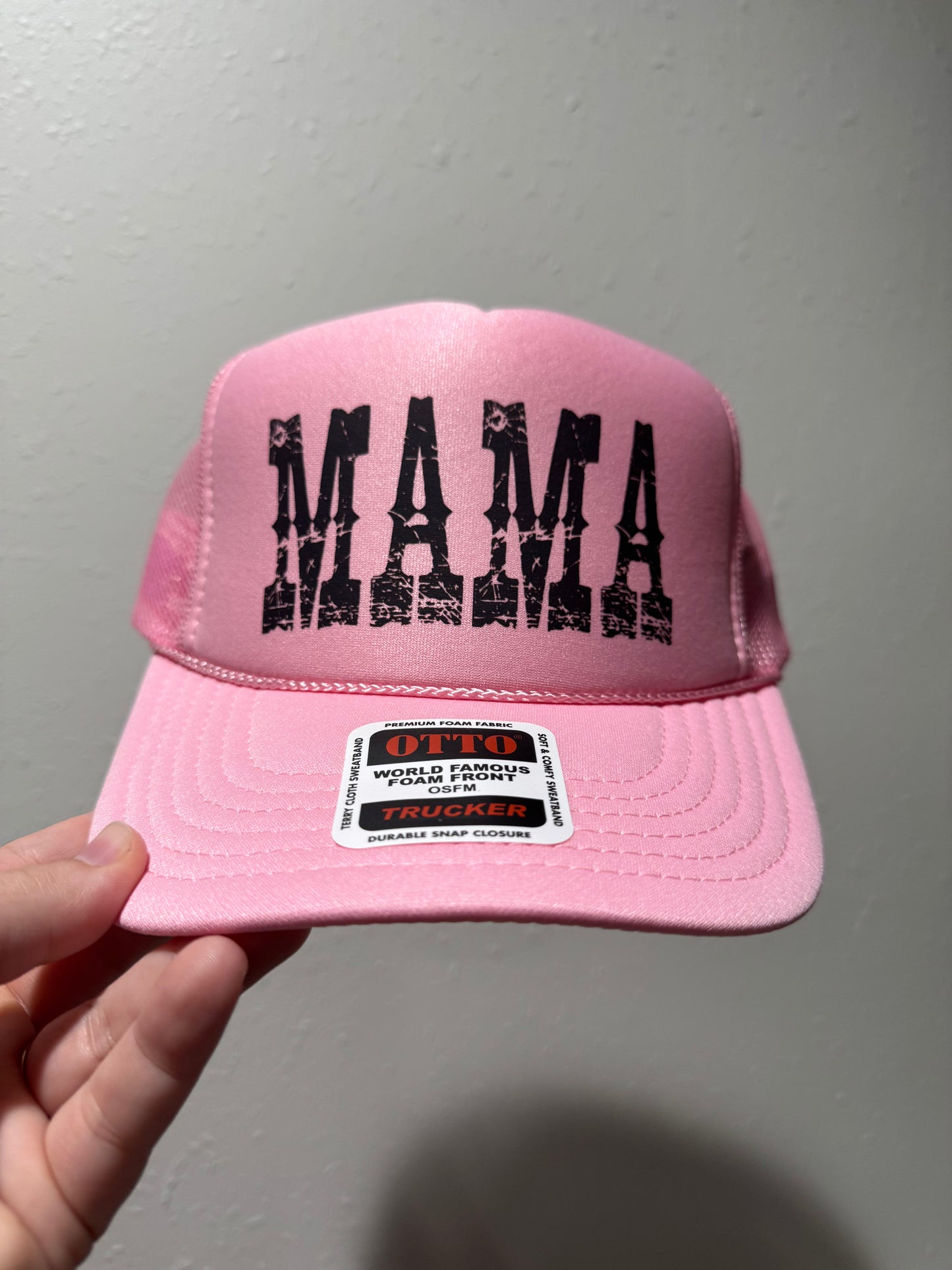 Pink Mama Foam Trucker Hat
