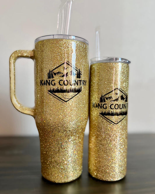 Gold Glitter Tumbler