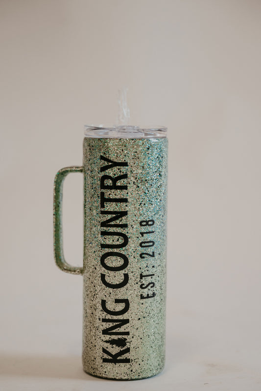 Green Glitter Tumbler