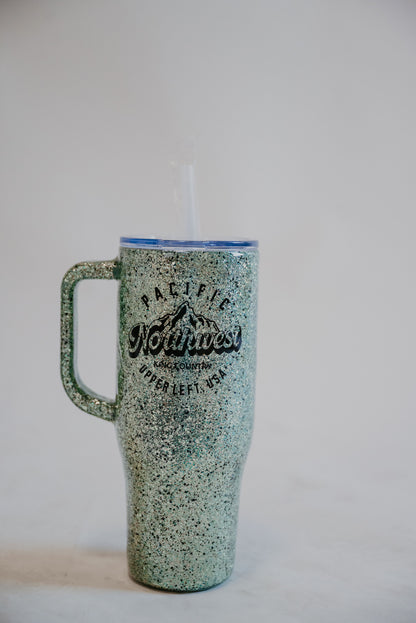 Green Glitter Tumbler