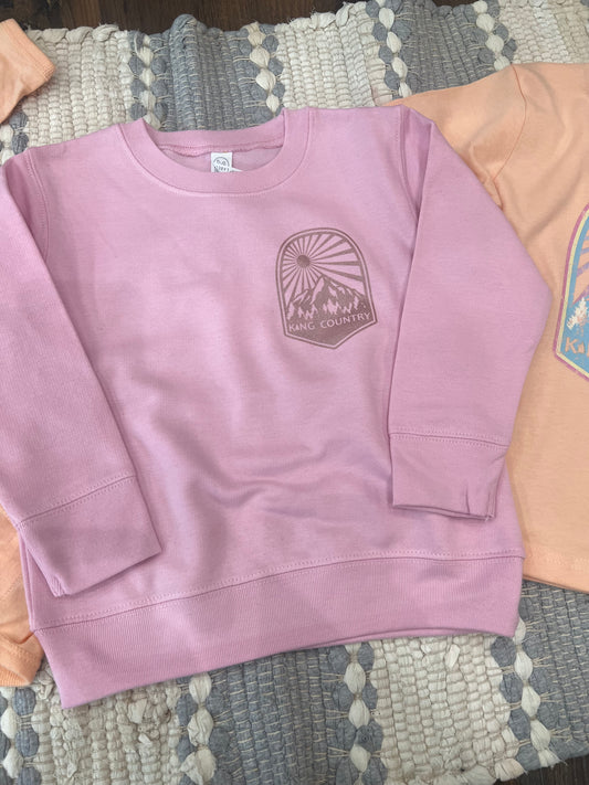 Kids Pink Crewneck