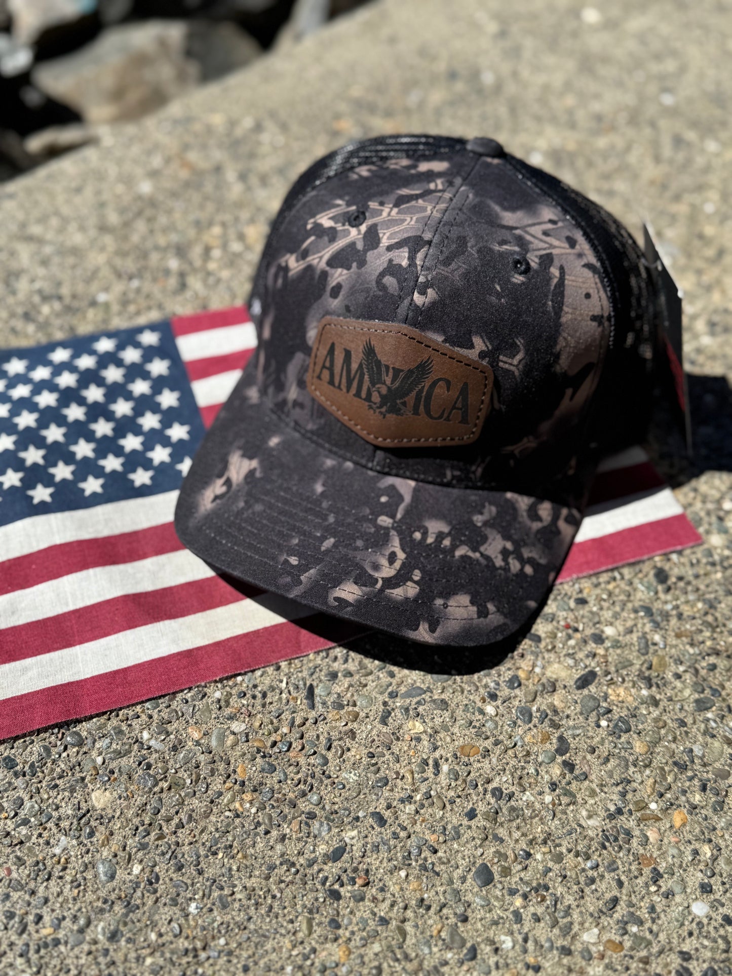 Black Camo America Snapback