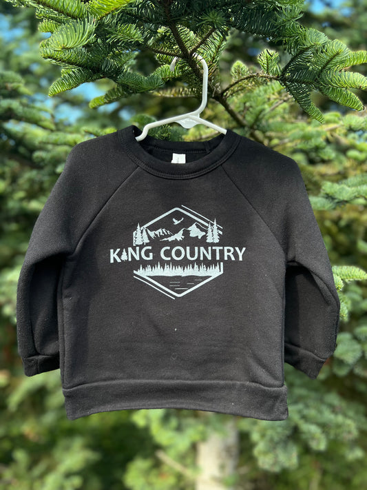 Kids Black Crewneck