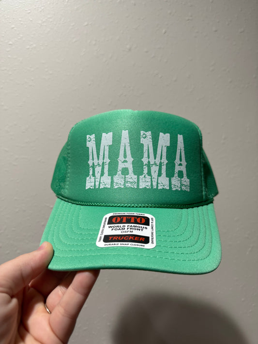 Cactus Green Mama Foam Trucker Hat